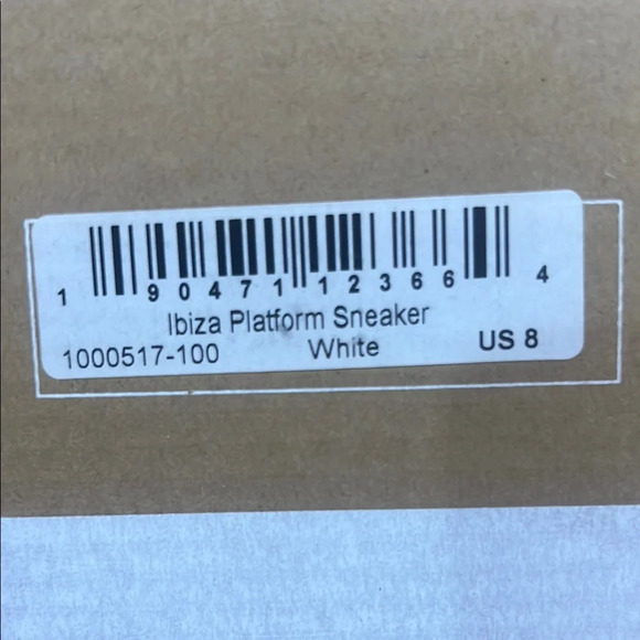 Soludos White Ibiza Platform Sneakers Size 8 - Picture 6 of 6